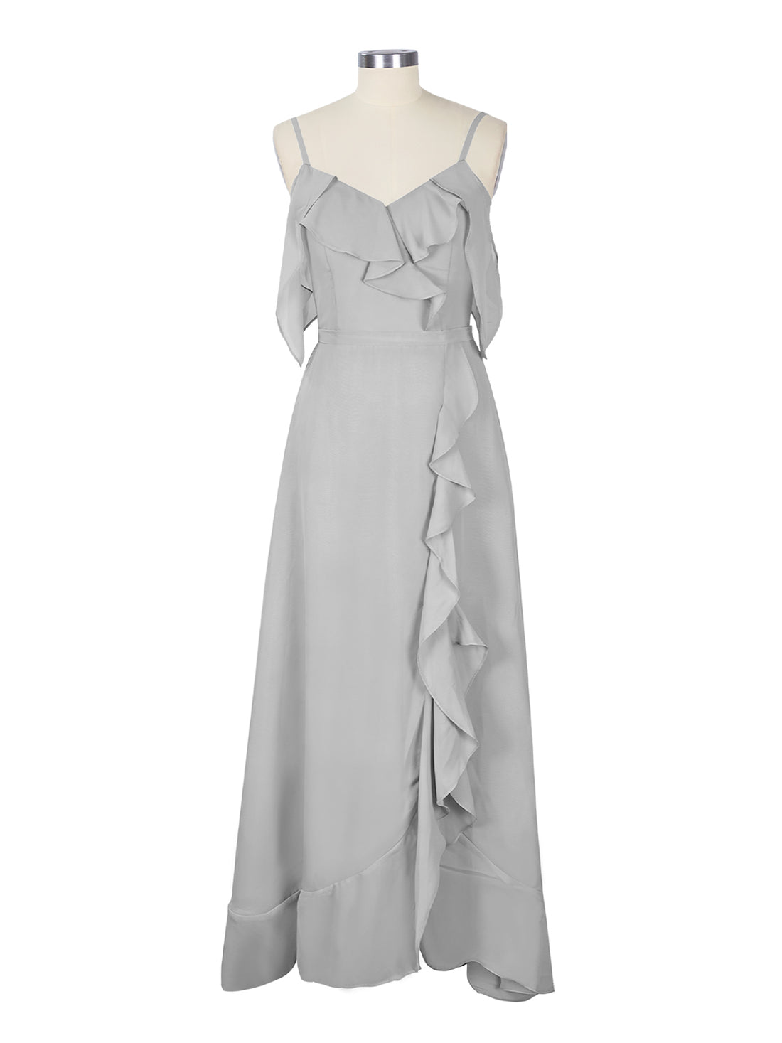 Flowy Spaghetti Bridesmaid Dress 