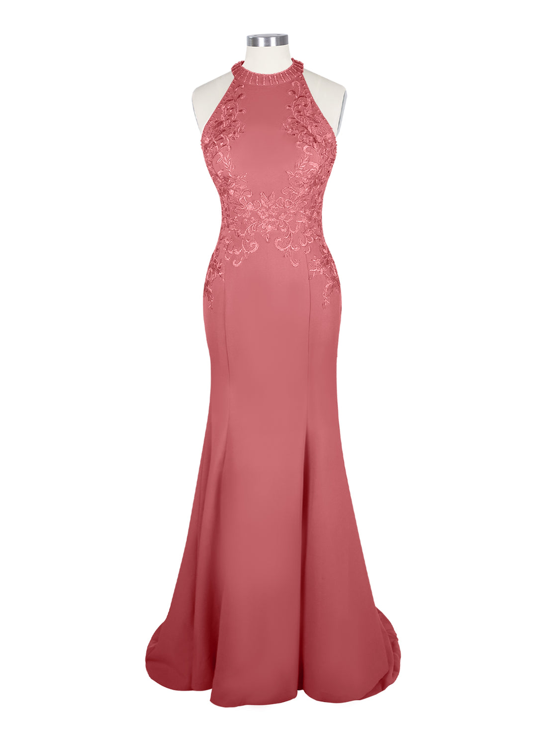 Halter Neckline Trumpet Dress 