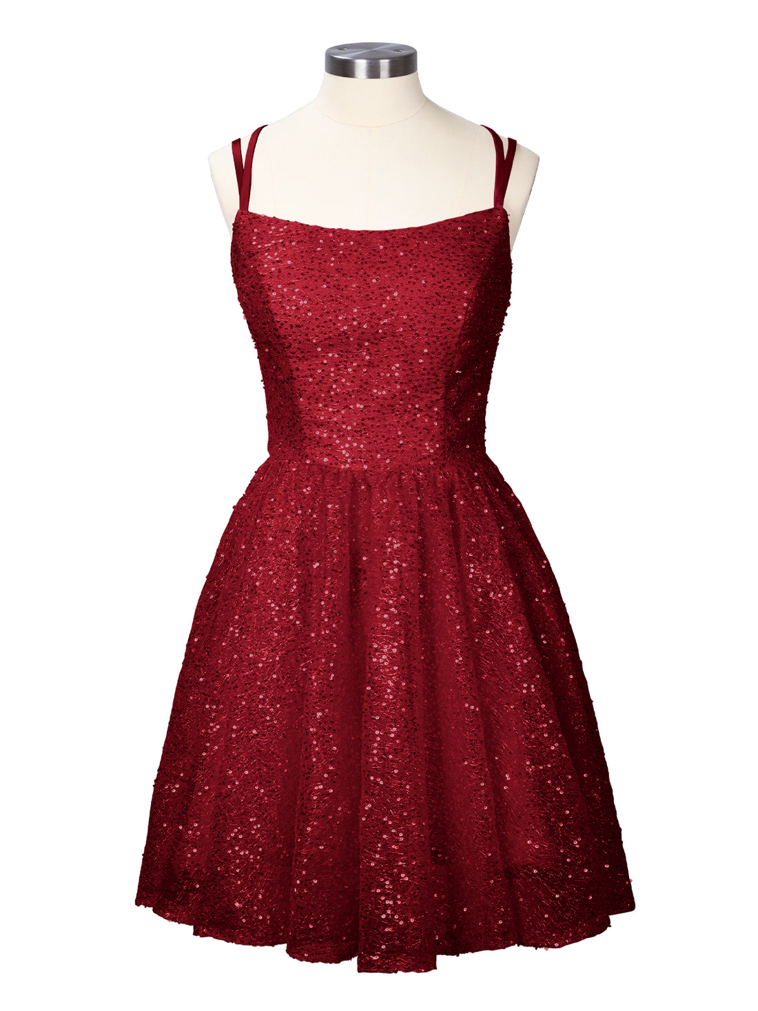 Sparkly Sequined A-line Mini Dress 