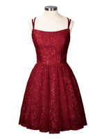 Sparkly Sequined A-line Mini Dress 