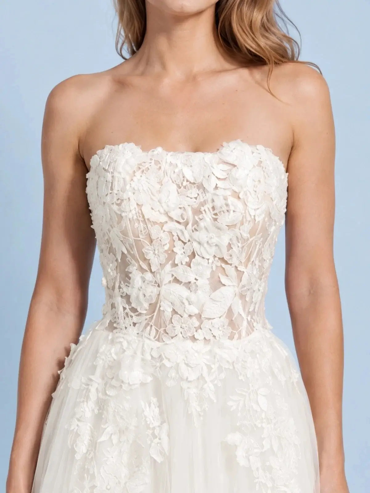 A-Line Wedding Dress with Corset Bodice