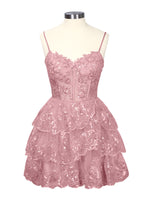 Sequin Appliques Mini Dress 