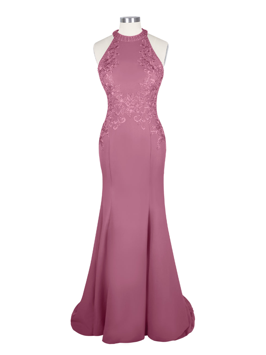 Halter Neckline Trumpet Dress 