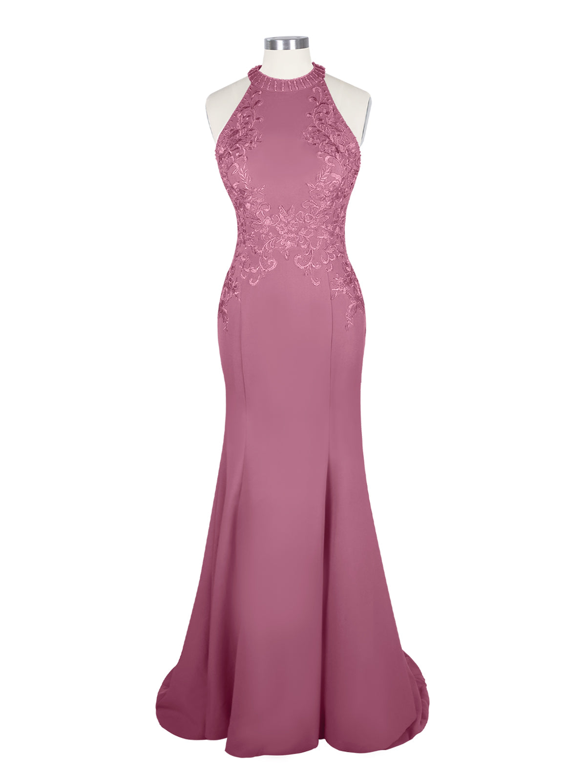 Halter Neckline Trumpet Dress 