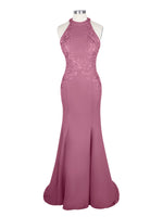 Halter Neckline Trumpet Dress 