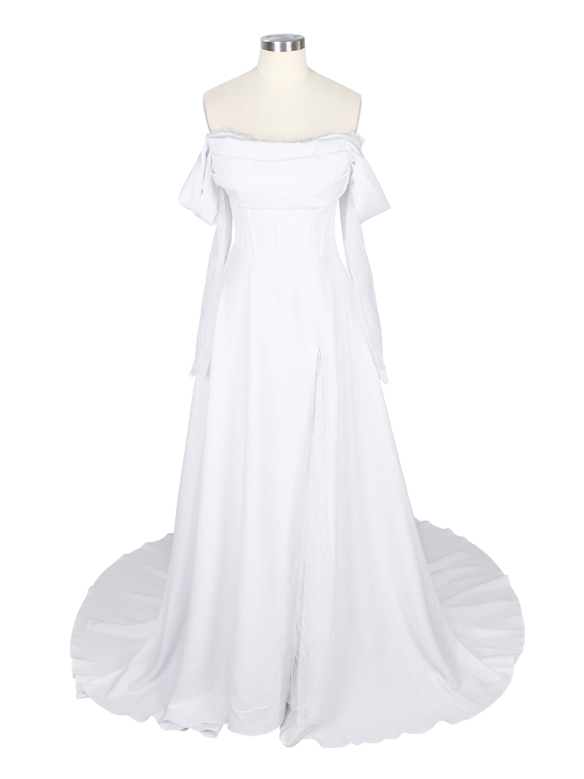 Lace Long Sleeves Wedding Dress 
