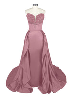 Strapless Sequin Prom Dress 