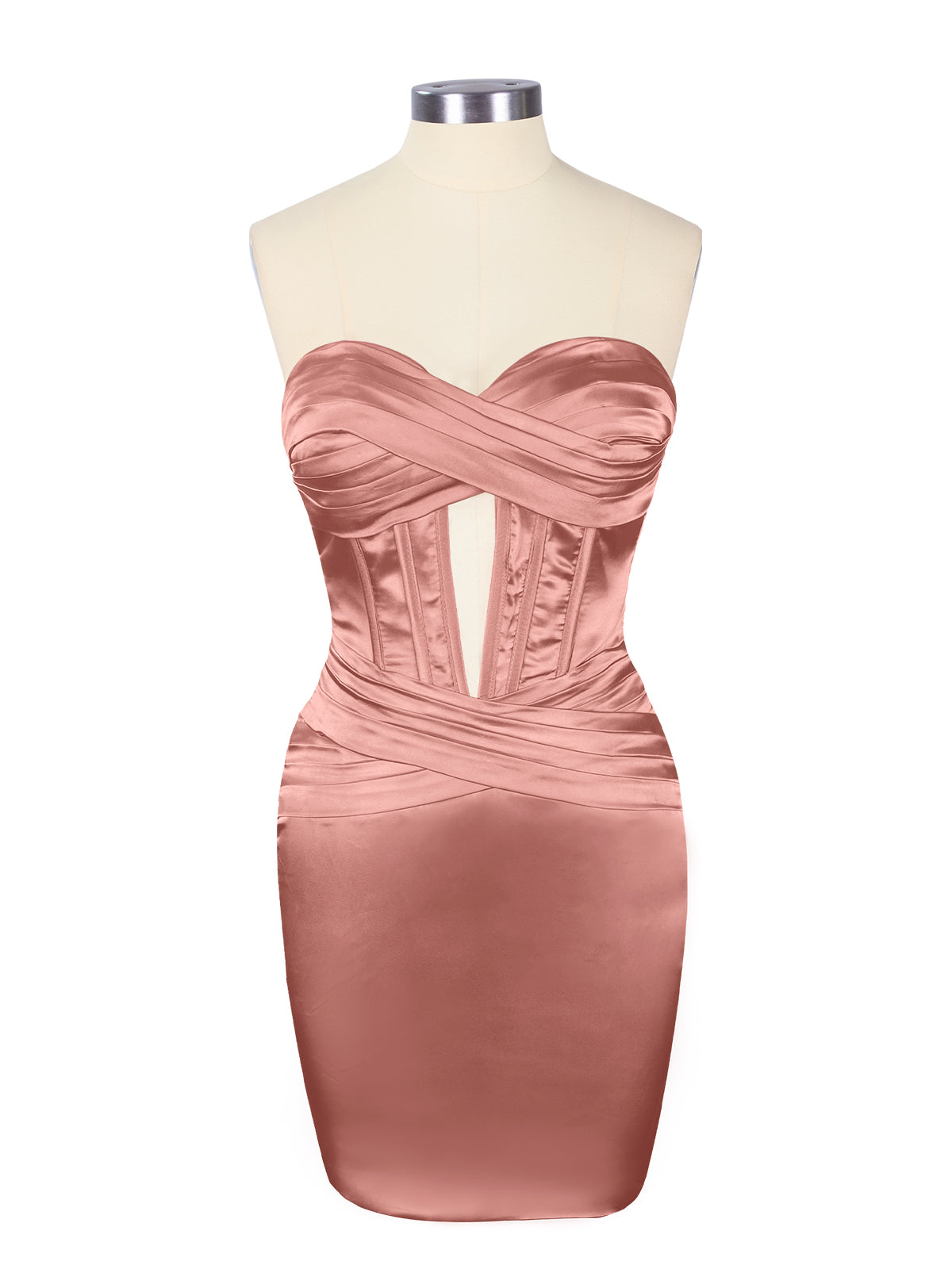 Sweetheart Corset Cutout Mini Dress 