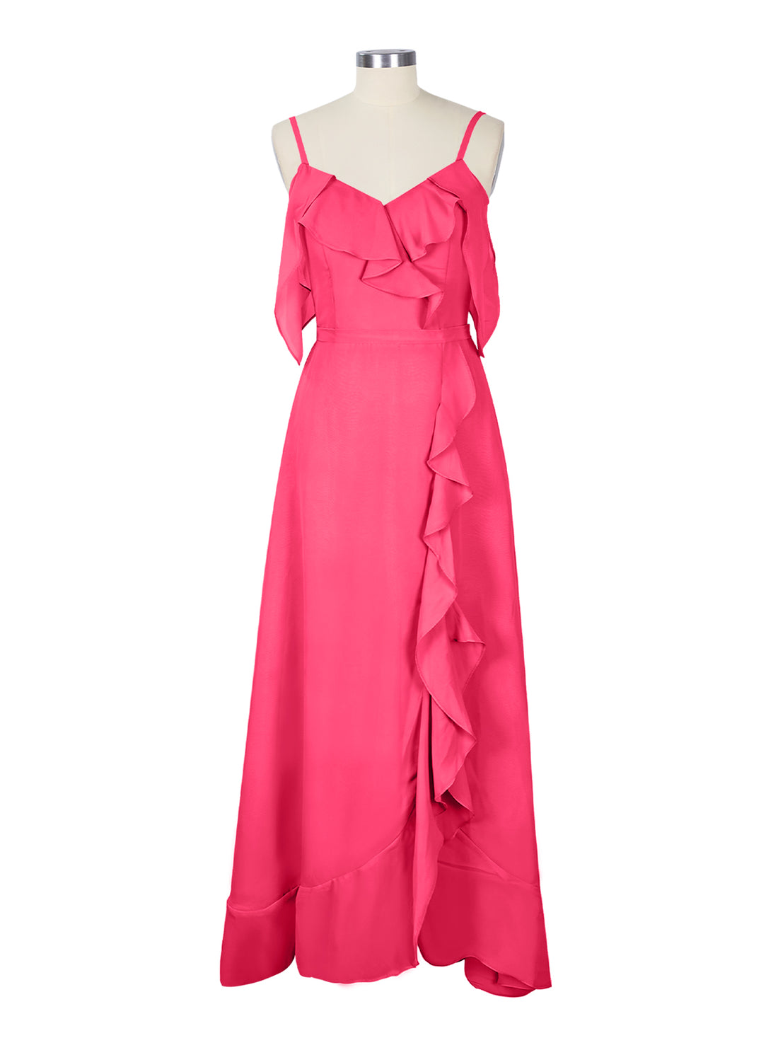 Flowy Spaghetti Bridesmaid Dress 