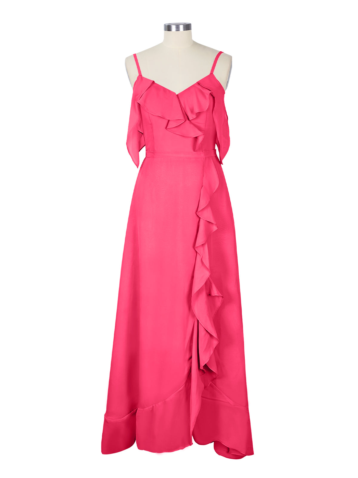 Flowy Spaghetti Bridesmaid Dress 