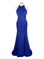 Halter Neckline Trumpet Dress 
