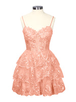Sequin Appliques Mini Dress 