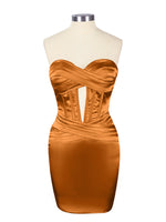 Sweetheart Corset Cutout Mini Dress 