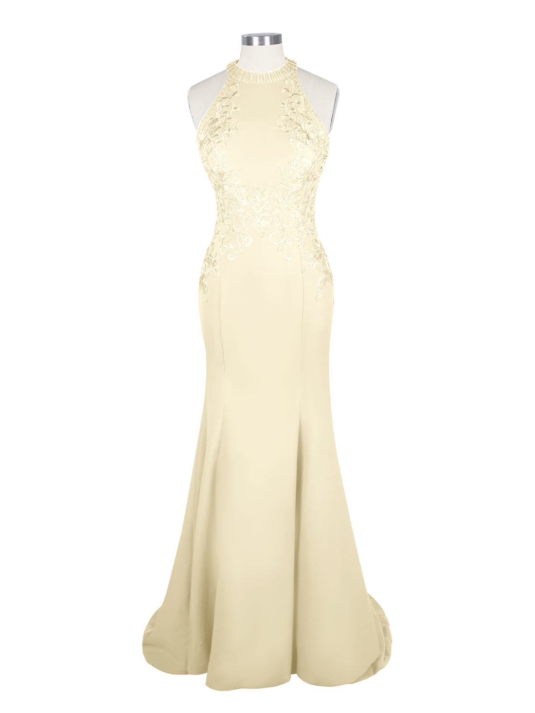 Halter Neckline Trumpet Dress 