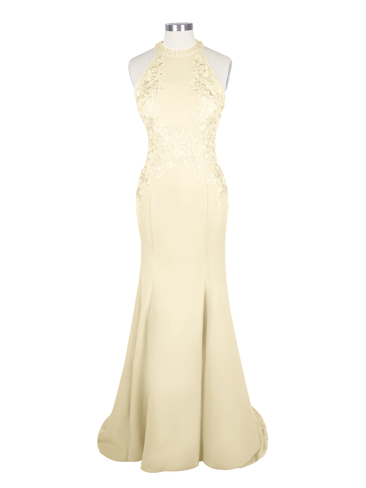 Halter Neckline Trumpet Dress 