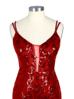 Double Spaghetti Bodycon Mini Dress 