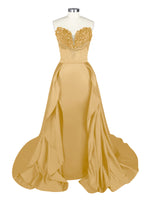 Strapless Sequin Prom Dress 