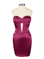 Sweetheart Corset Cutout Mini Dress 
