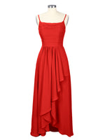 Spaghetti Asymmetrical Bridesmaid Dress 