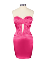 Sweetheart Corset Cutout Mini Dress 