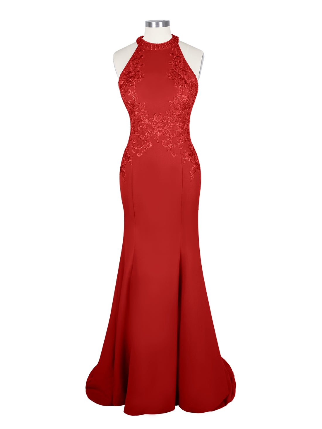 Halter Neckline Trumpet Dress 