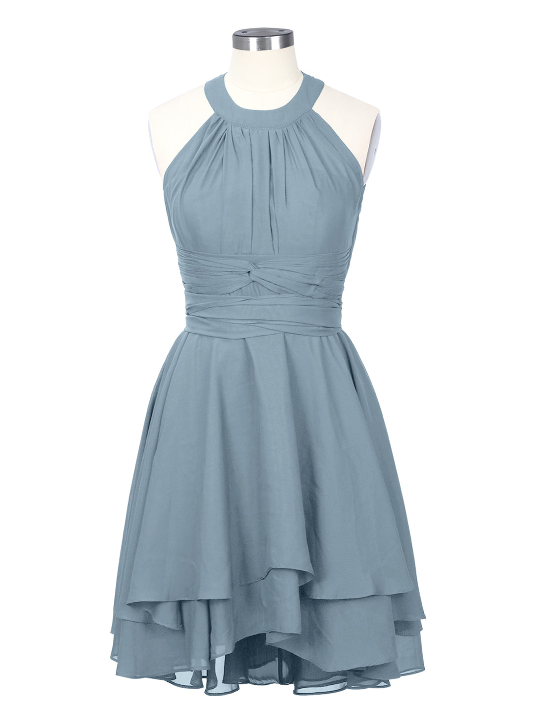 Halter Bridesmaid Dress #Dusty Blue