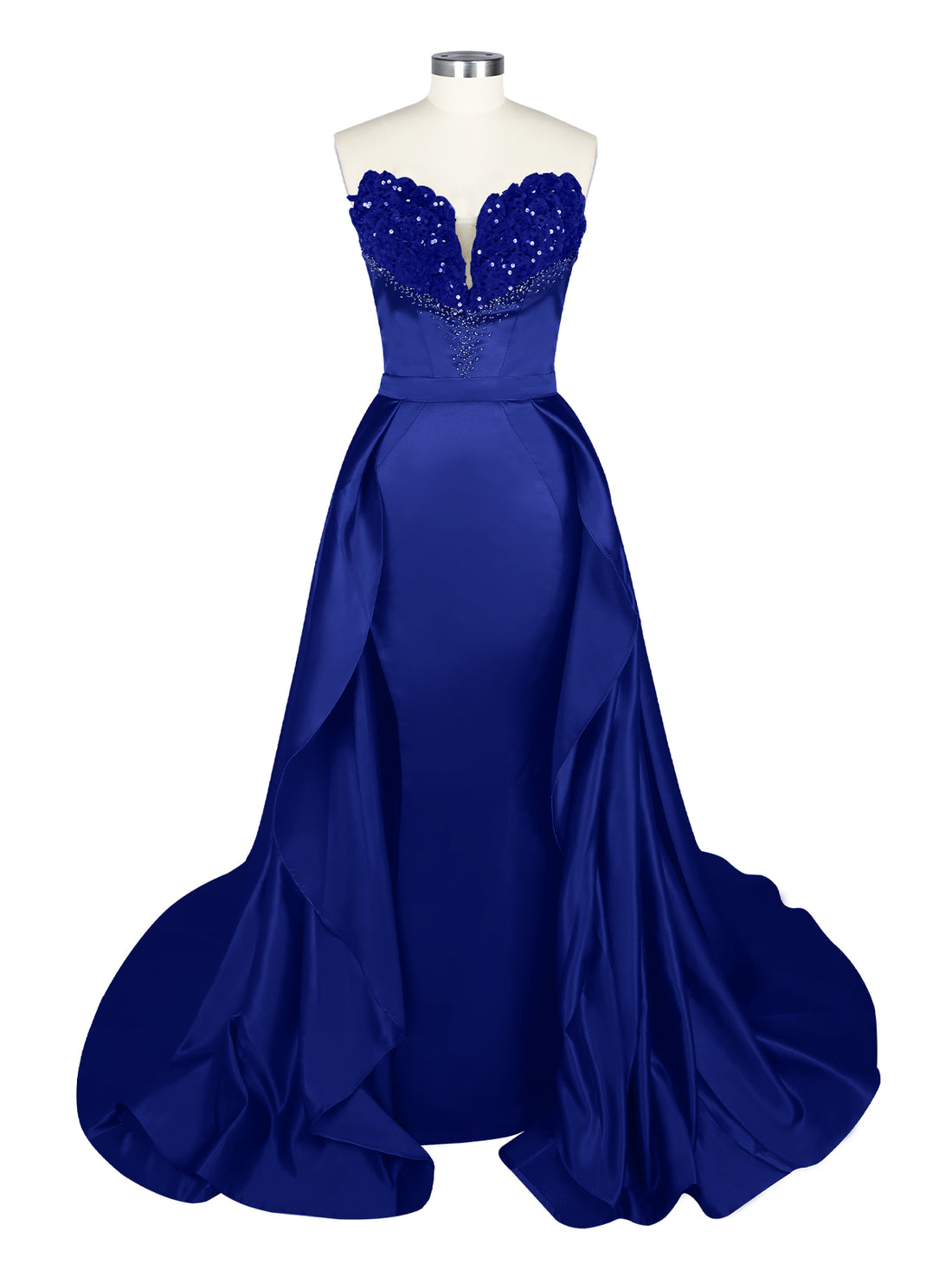 Strapless Sequin Prom Dress 