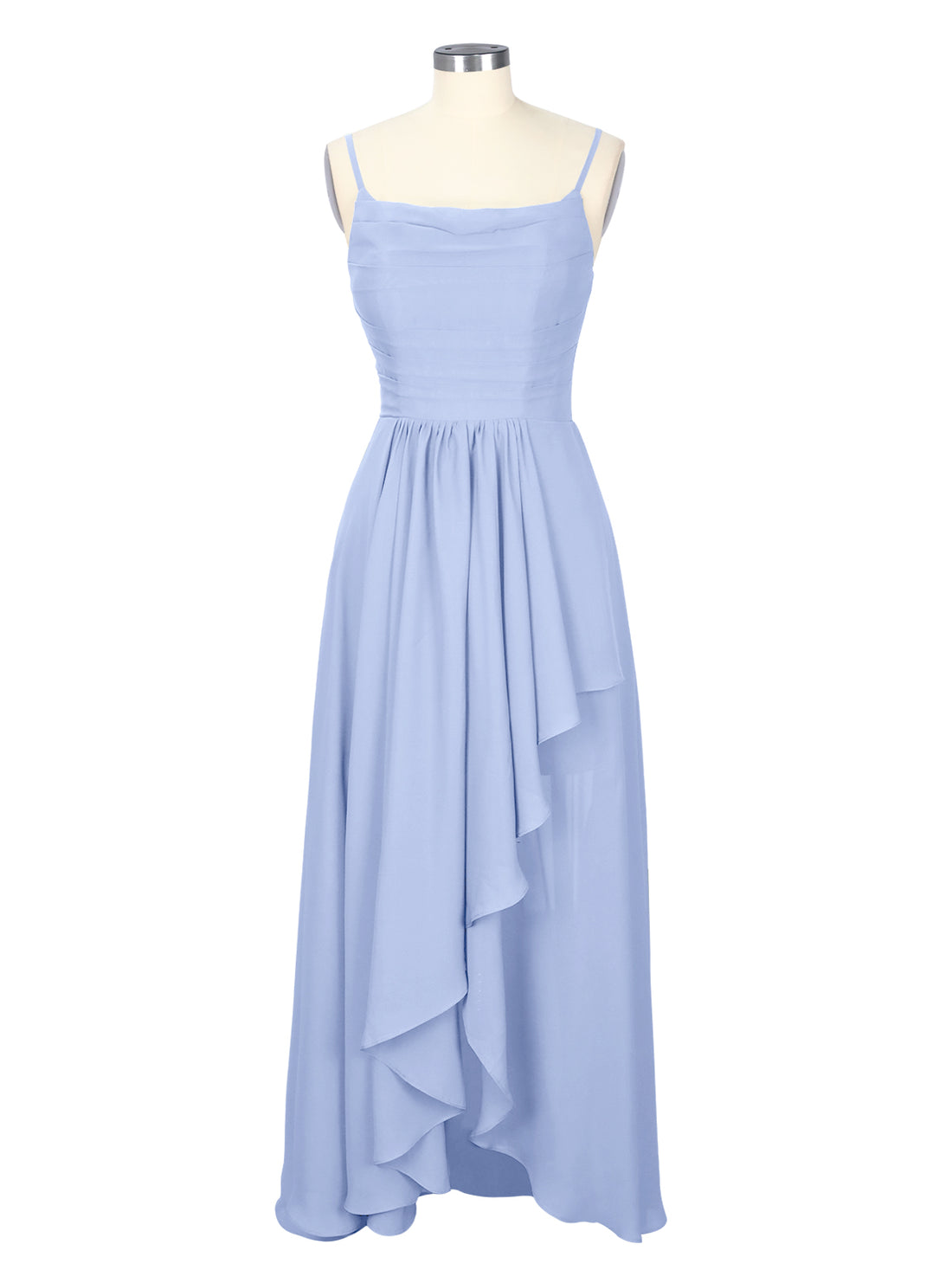 Spaghetti Asymmetrical Bridesmaid Dress 