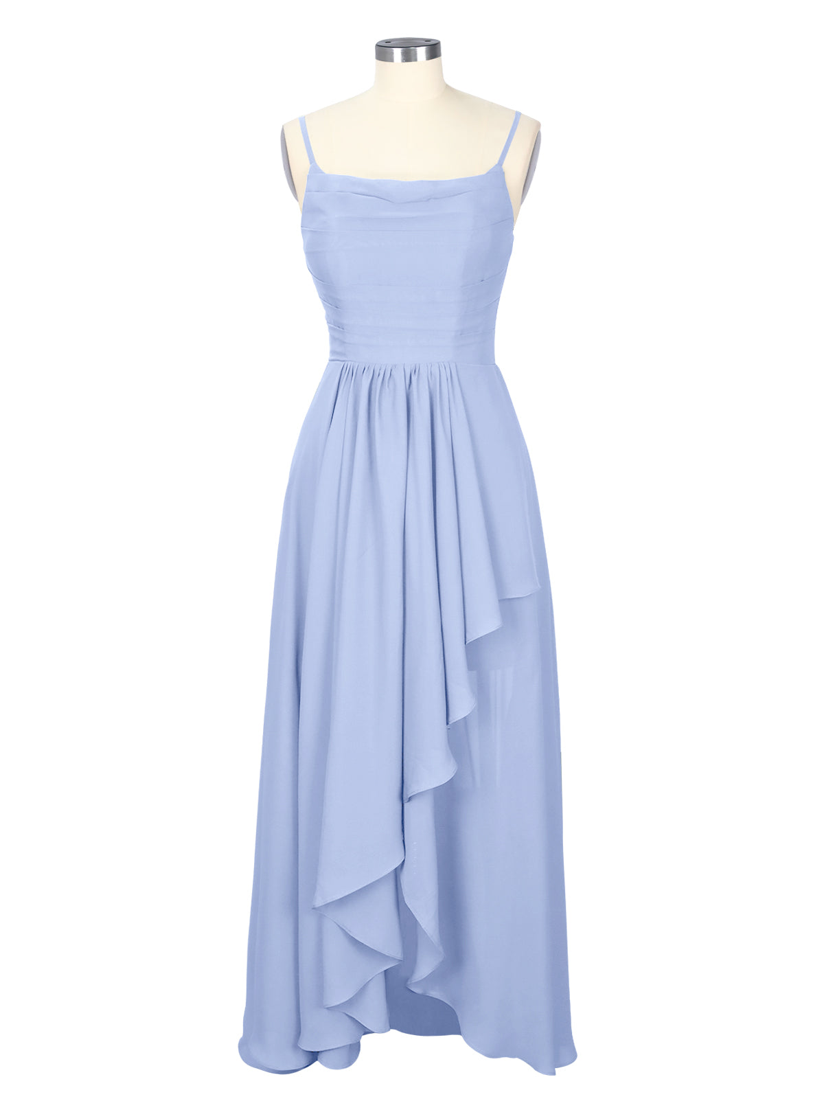 Spaghetti Asymmetrical Bridesmaid Dress 