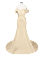 3D Floral Sheath Wedding Dress 