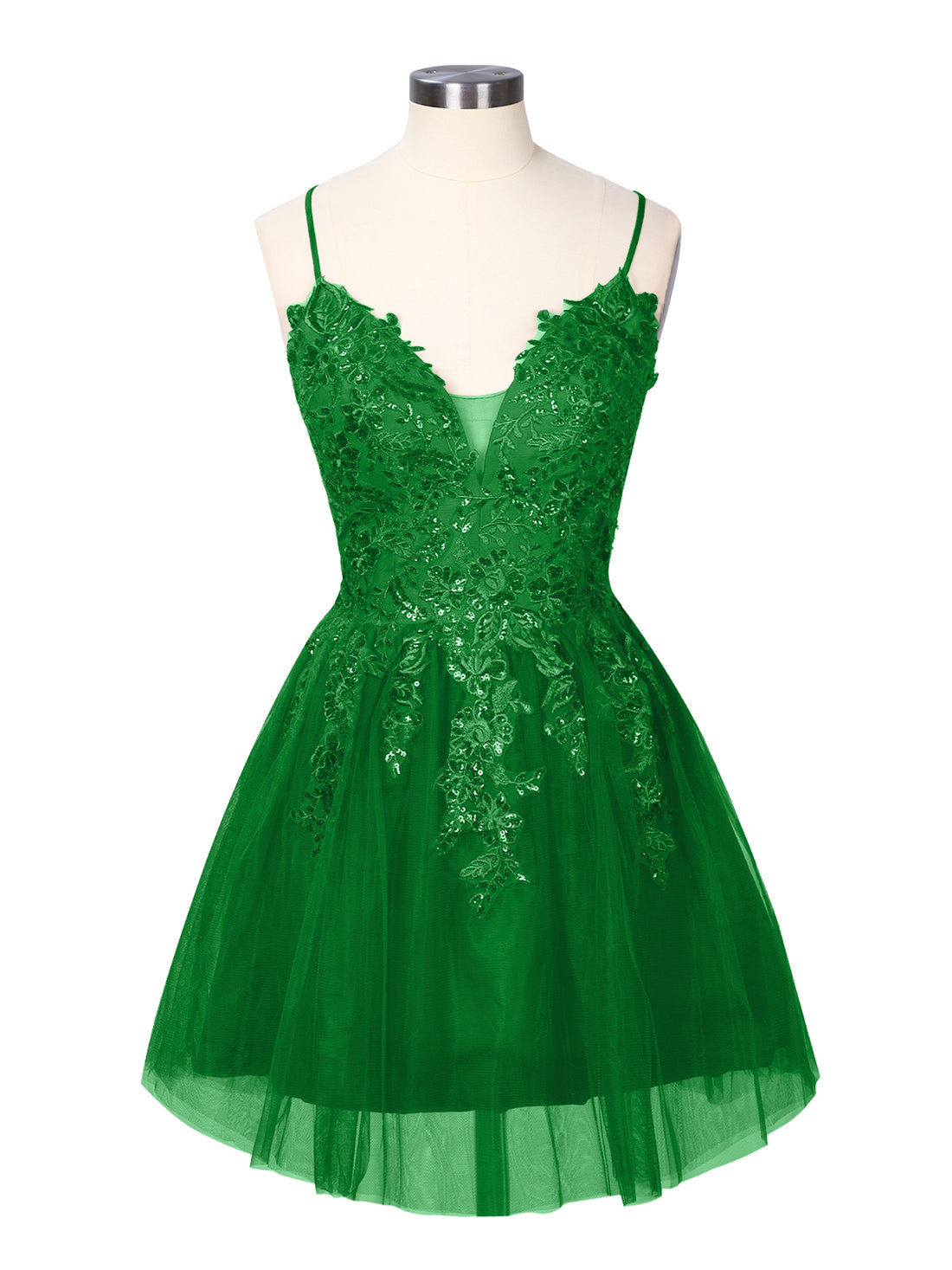 Applique Soft Tulle Mini Dress 
