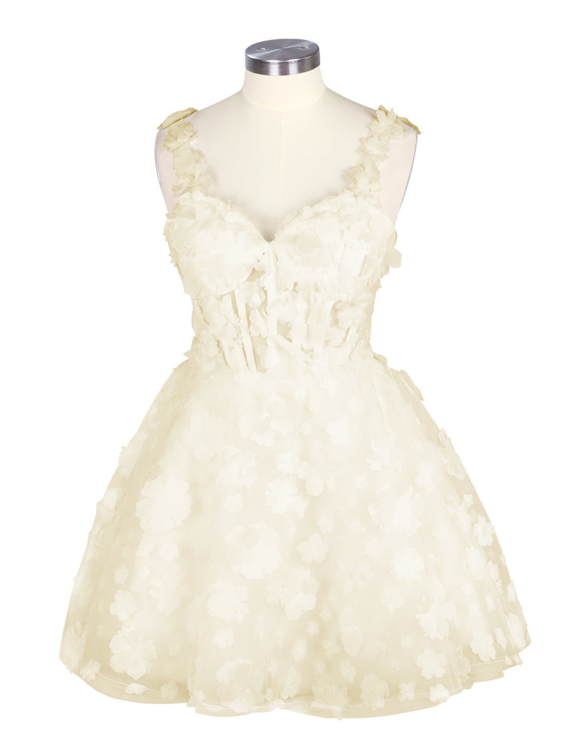 Sweetheart 3D Flower Wedding Dress 