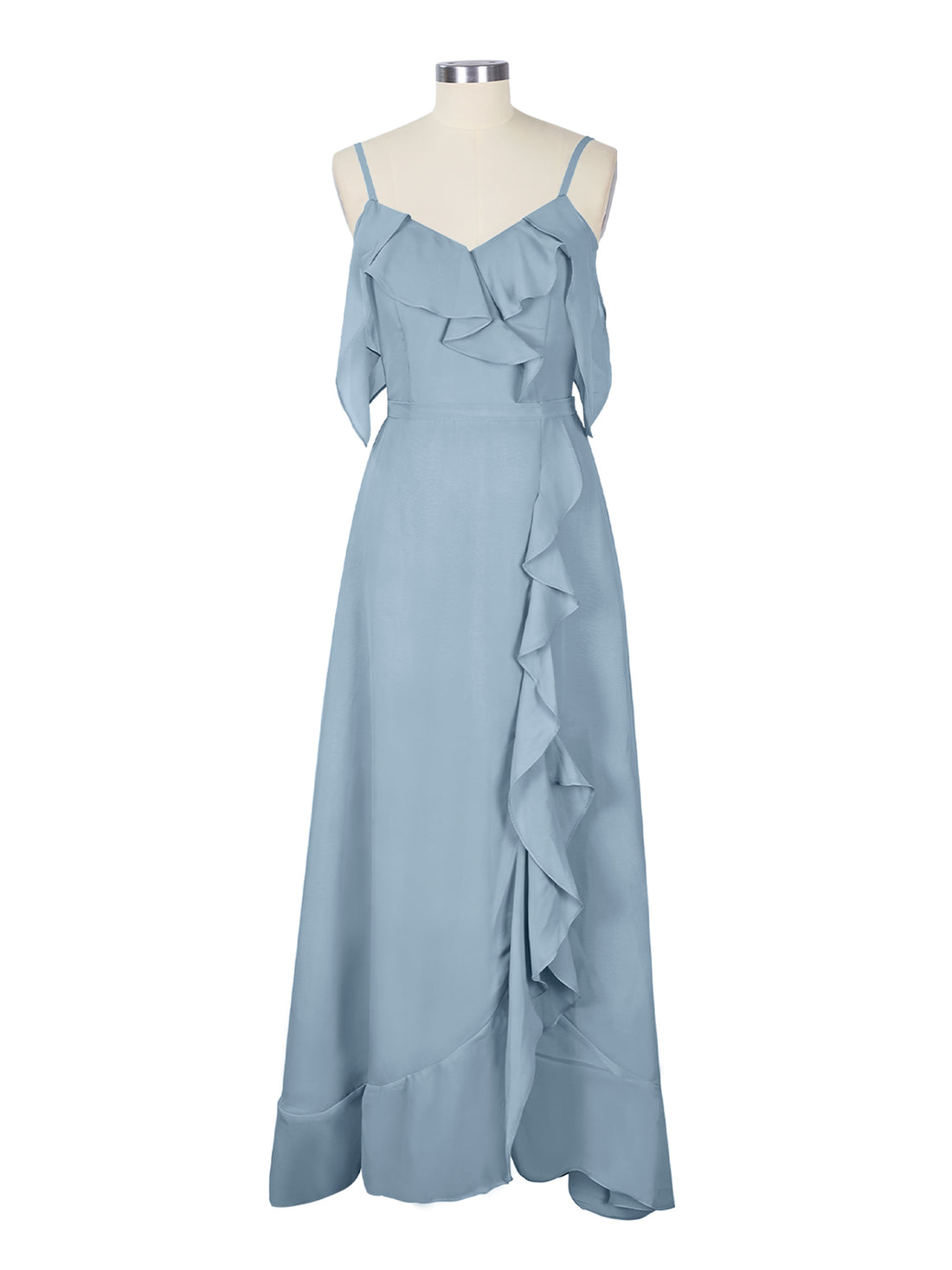 Flowy Spaghetti Bridesmaid Dress 