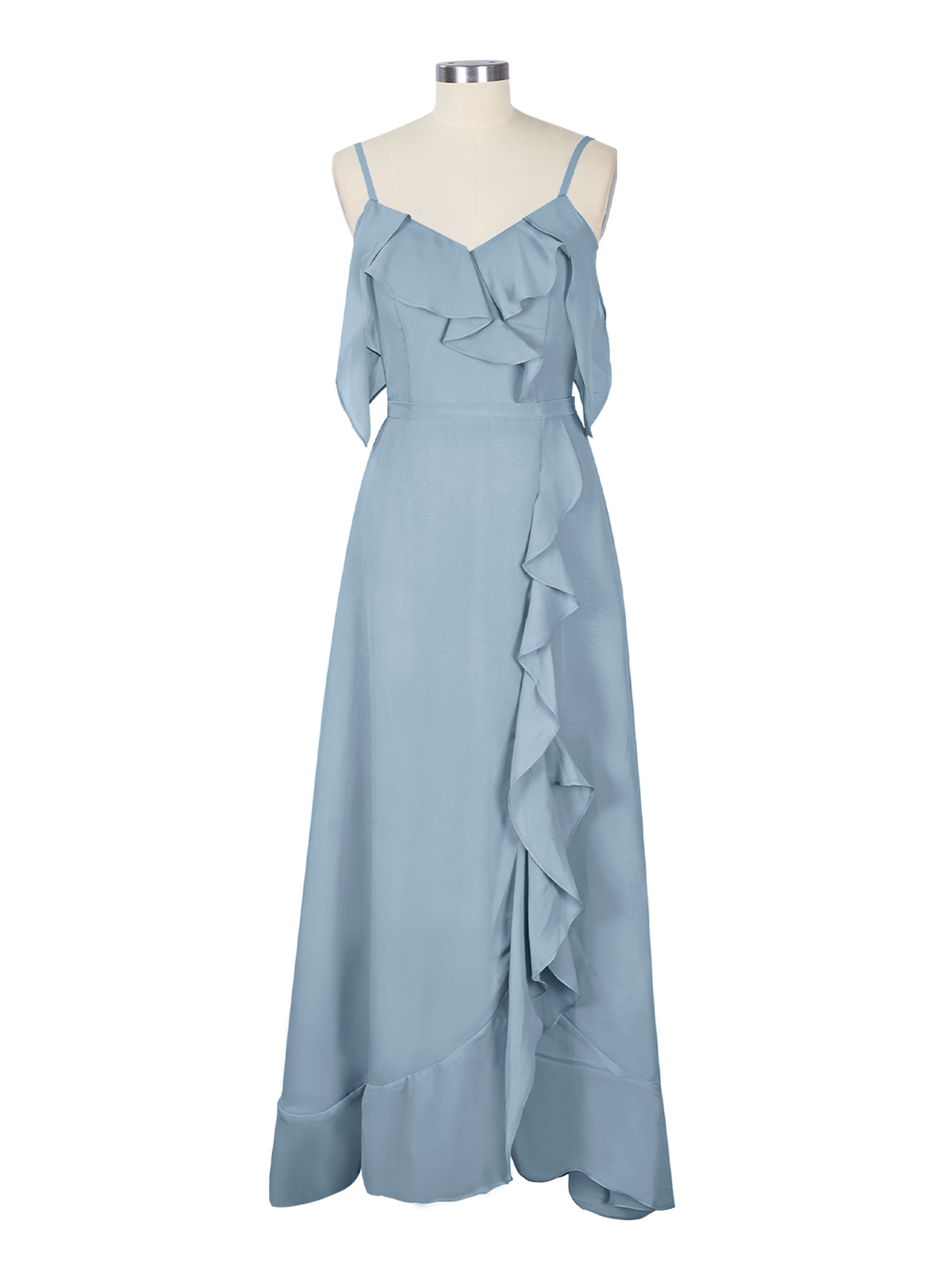Flowy Spaghetti Bridesmaid Dress 
