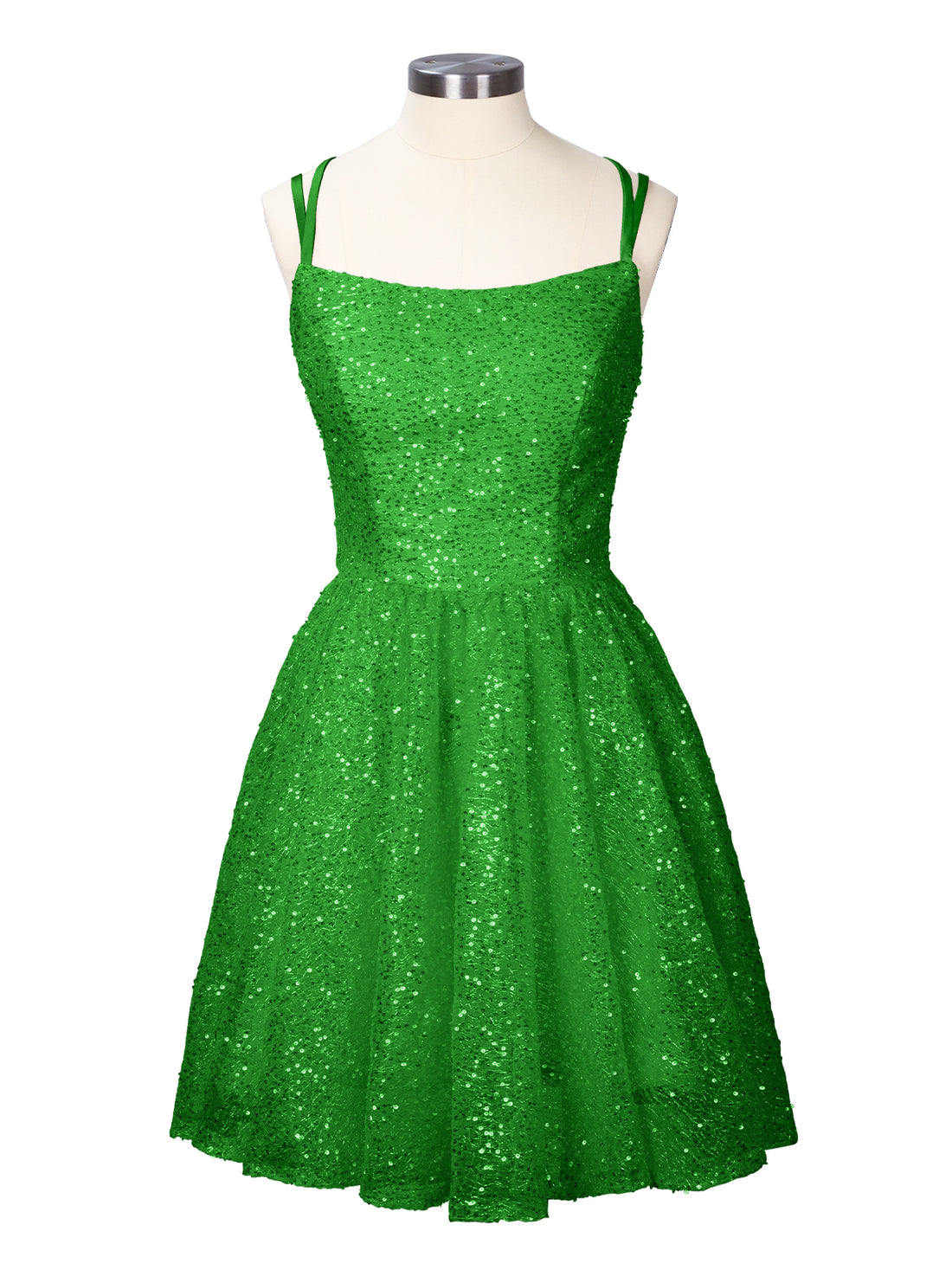 Sparkly Sequined A-line Mini Dress 