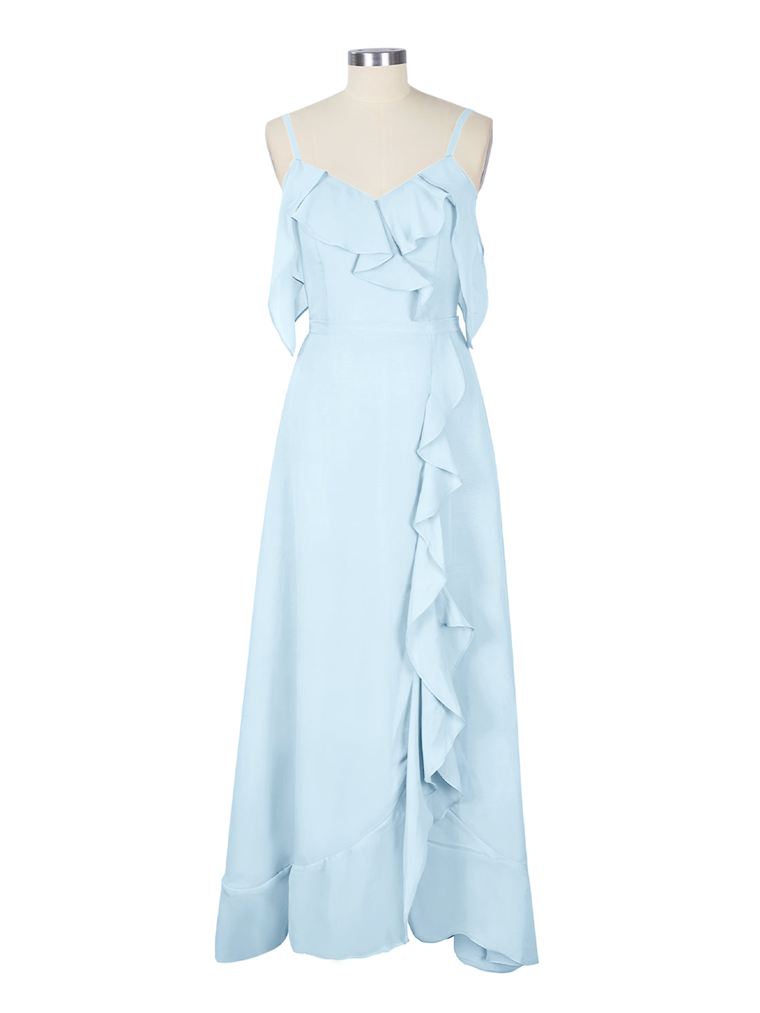 Flowy Spaghetti Bridesmaid Dress 