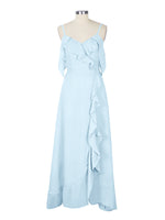 Flowy Spaghetti Bridesmaid Dress 
