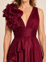 Chiffon Mother of the Bride Dress with Ruffle Detail