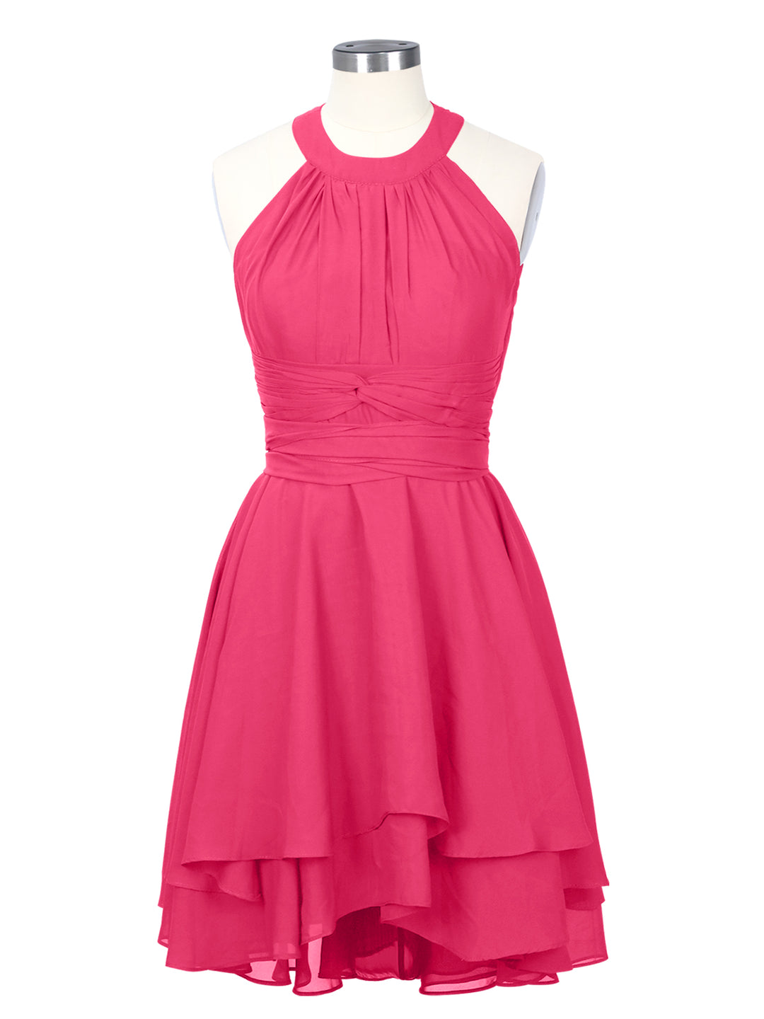 Halter Bridesmaid Dress #Hot Pink