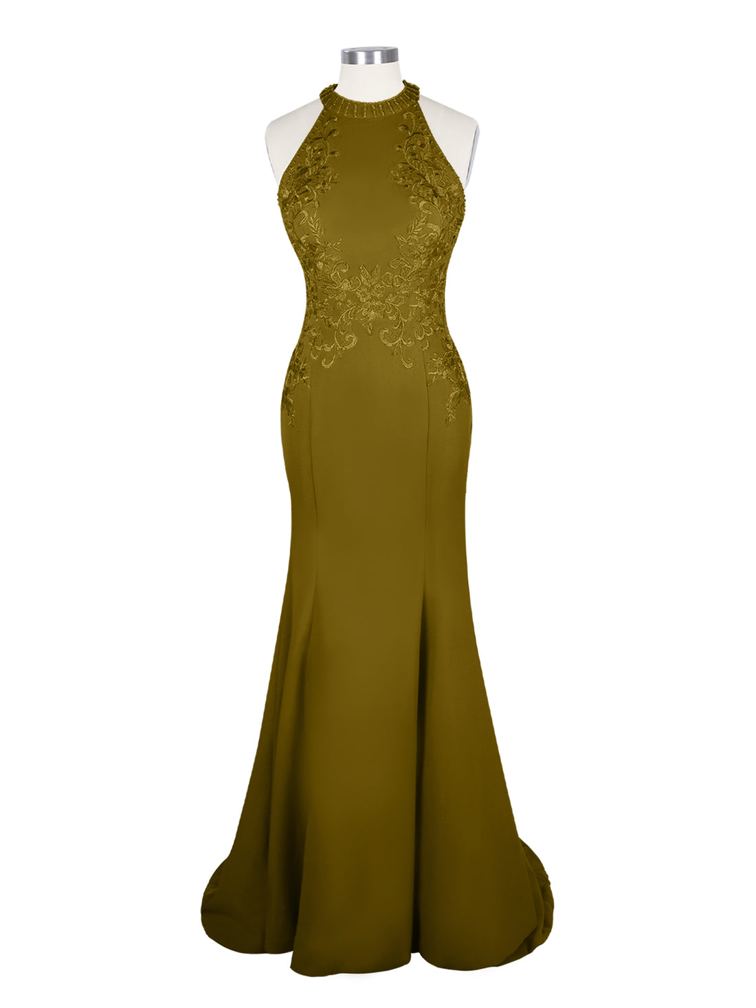 Halter Neckline Trumpet Dress 