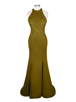 Halter Neckline Trumpet Dress 