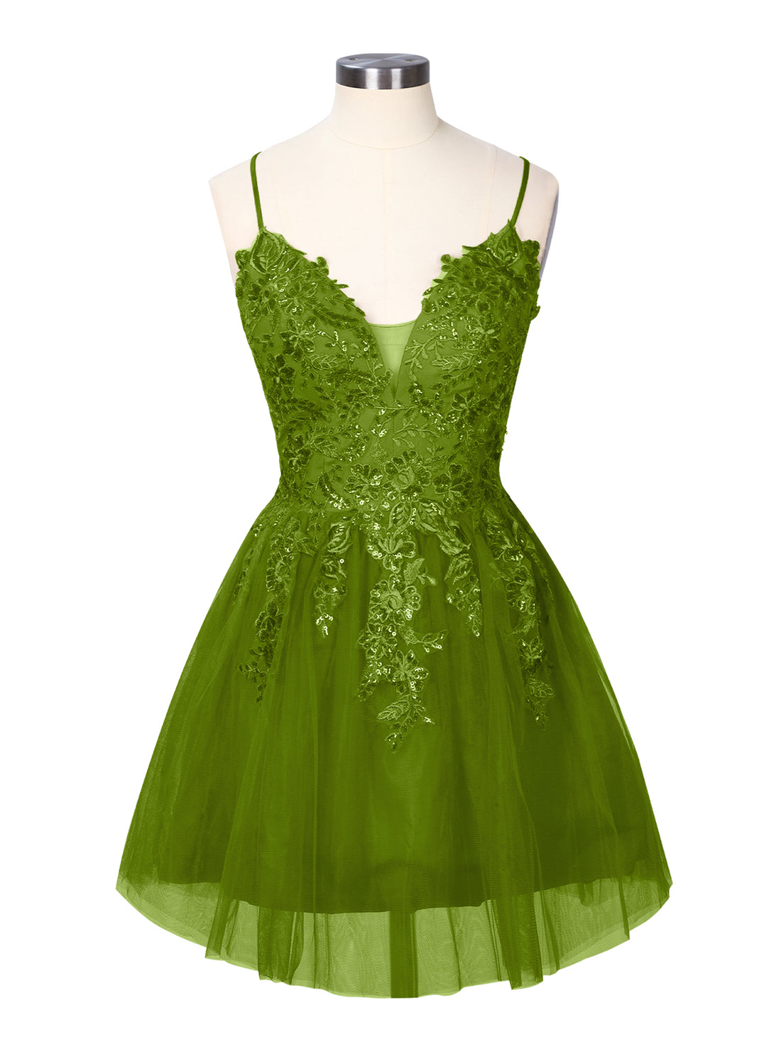 Applique Soft Tulle Mini Dress 