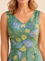Lace Mother of the Bride Dress with Applique Details