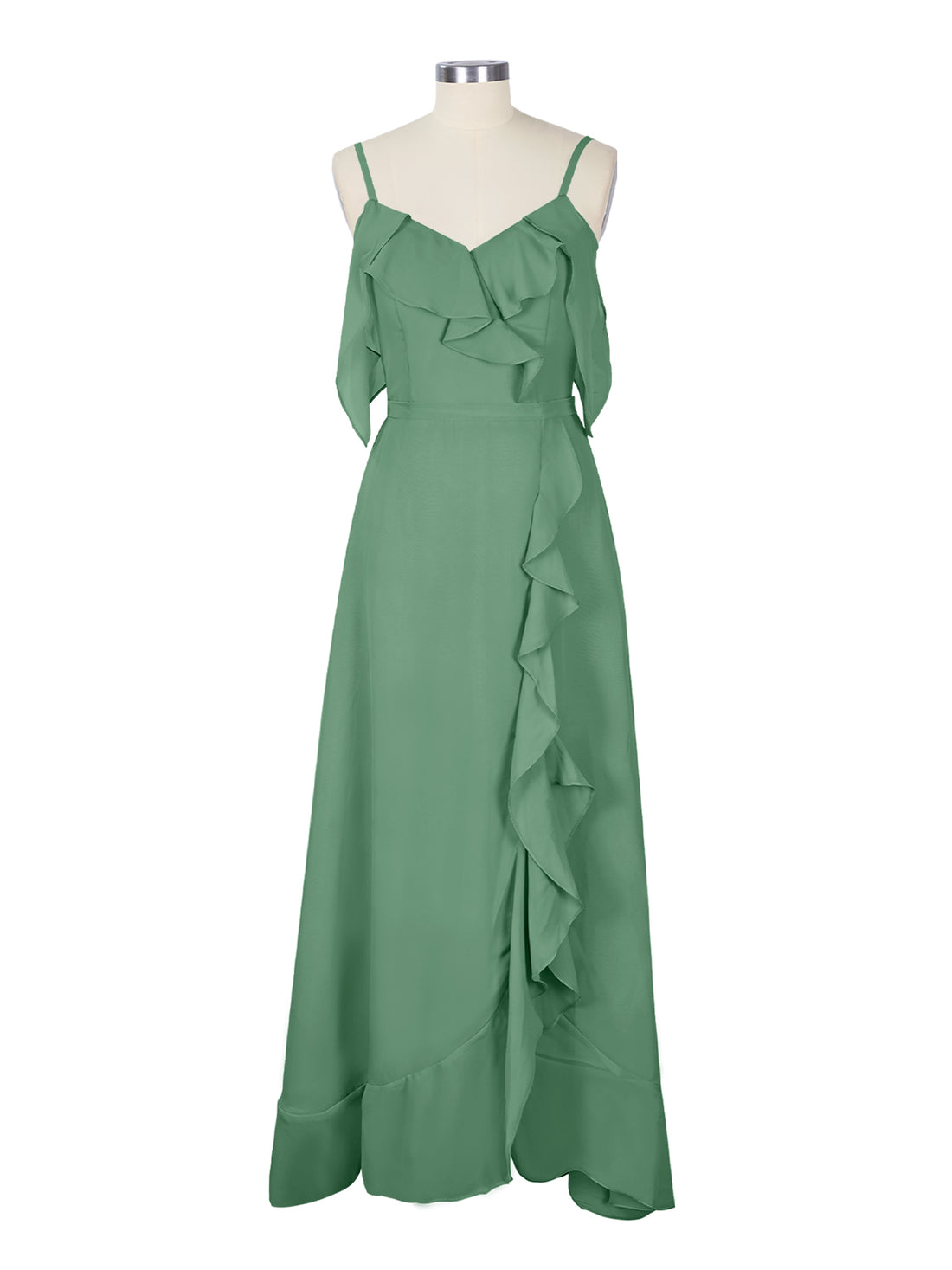Flowy Spaghetti Bridesmaid Dress 