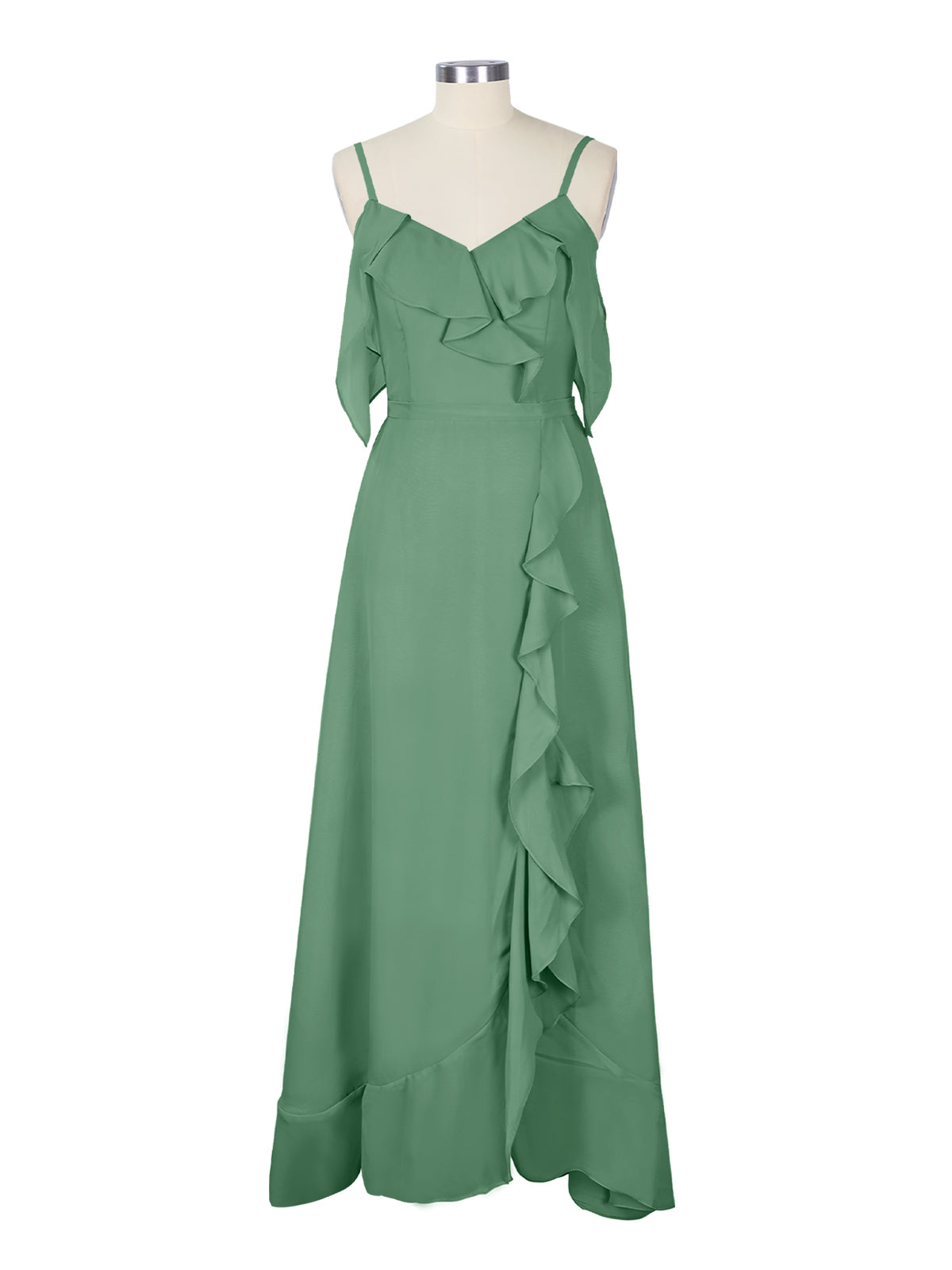 Flowy Spaghetti Bridesmaid Dress 
