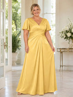 Silk-Like A-Line Mother of the Bride Dress