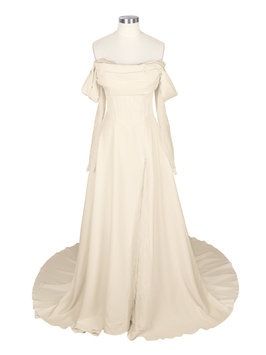 Lace Long Sleeves Wedding Dress 