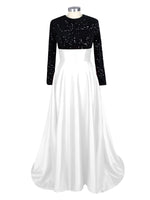 Sequin Jewel Neckline Prom Dress 