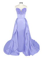 Strapless Sequin Prom Dress 