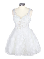 Sweetheart 3D Flower Wedding Dress 
